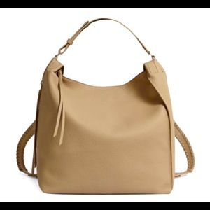 ALLSAINTS tan Leather Shoulder bag/Backpack